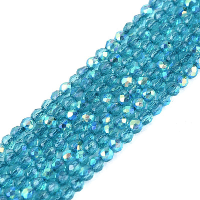 Transparent Glass Beads Strands EGLA-N028-01A-A05-1