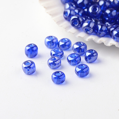 FGB 6/0 Grade A Round Glass Seed Beads SEED-A022-F6-514-1