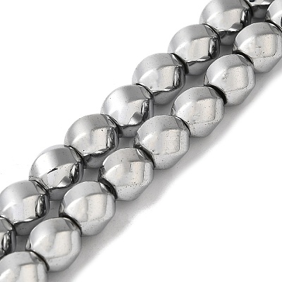 Electroplated Non-Magnetic Synthetic Hematite Beads Strands G-P518-05-01-1