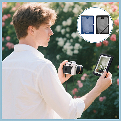 2Pcs 2 Colors 3 Inch Mini PVC Cover Photo Albums AJEW-FG0005-43-1