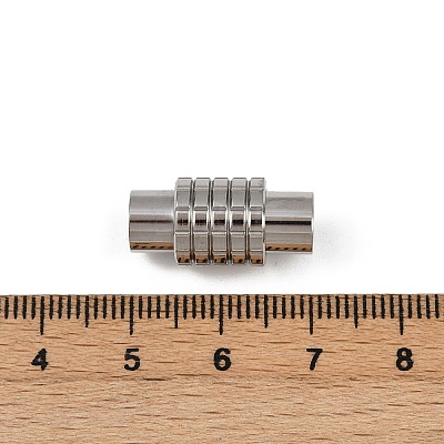 304 Stainless Steel Magnetic Clasps Hand Polished STAS-C127-16P-1