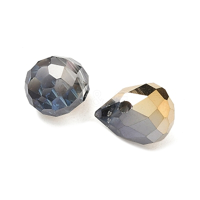 Electroplated Glass Beads GLAA-K062-01A-FR10-1