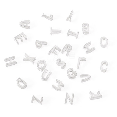 6Pcs 925 Sterling Silver Hollow Initial Beads STER-TA0001-53Y-1