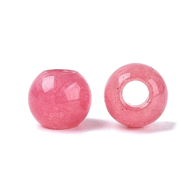 Natural White Jade European Beads G-Q607-01A-14-1