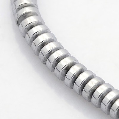 Electroplate Non-magnetic Synthetic Hematite Beads Strands X-G-J216C-08-1