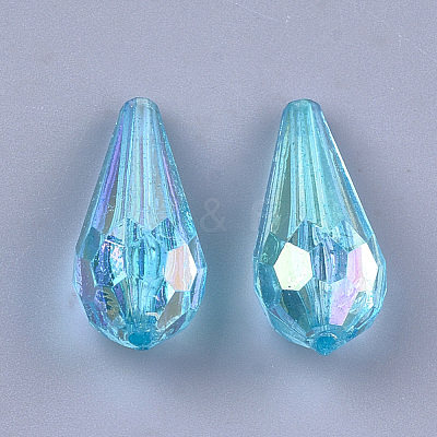 Transparent Acrylic Beads TACR-T007-09-1