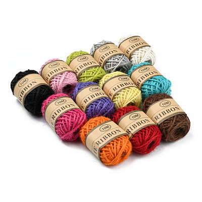 12 Colors Jute Cord OCOR-L039-G-1