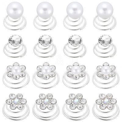 Spiral Hair Pin Coil Iron Hair Accessories OHAR-SP0001-12A-1