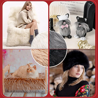 1Pc Artificial Wool Fabric for Christmas AJEW-GF0011-13E-1