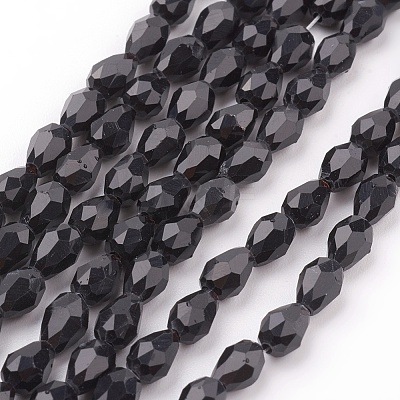 Glass Beads Strands X-GLAA-R024-6x4mm-13-1