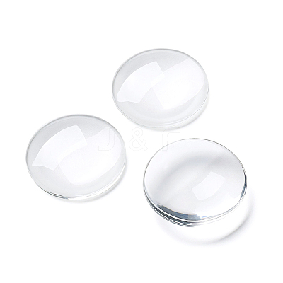 Transparent Glass Cabochons GGLA-CD0001-05-1