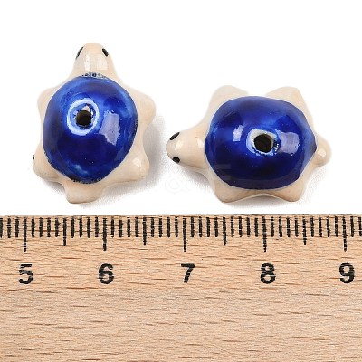 Handmade Bright Glazed Porcelain Beads PORC-CJC0009-03D-1