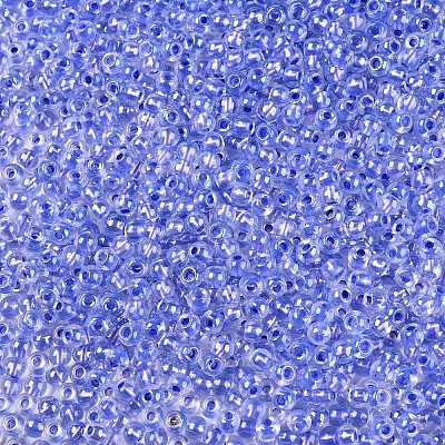 6/0 Transparent Inside Colours Glass Seed Round Beads X1-SEED-N006-004F-1