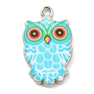 Printed Alloy Pendants ENAM-D051-15P-1