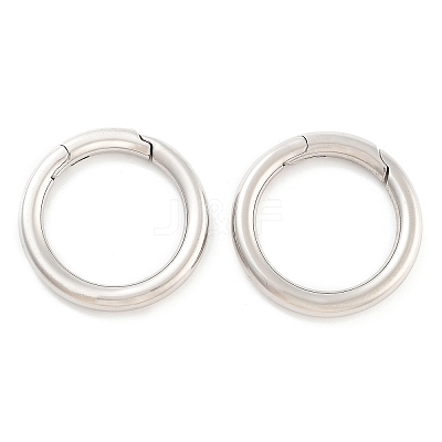 Non-Tarnish 316 Stainless Steel Spring Gate Rings STAS-M296-01P-E-01-1