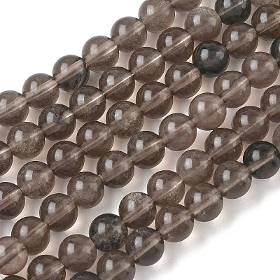 Natural Ice Obsidian Beads Strands G-P590-A03-6mm-01-1
