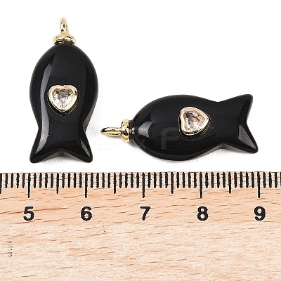 Natural Obsidian Pendants G-Z134-06G-02-1