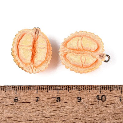 Opaque Resin Imitation Fruit Pendants RESI-Q232-07A-1