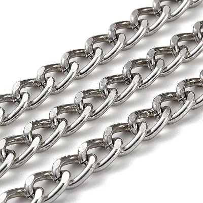 Oxidation Aluminum Diamond Cut Faceted Curb Chains CHA-H001-16P-1