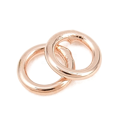 Brass Closed Jump Rings KK-D257-01RG-07-1