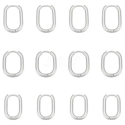 6 Pairs 3 Styles 304 Stainless Steel Hoop Earrings EJEW-UN0003-29A-1