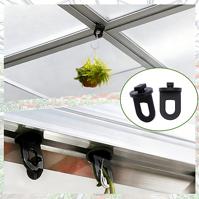 201 Stainless Steel Greenhouse S Hooks Hanger AJEW-WH0752-601-1