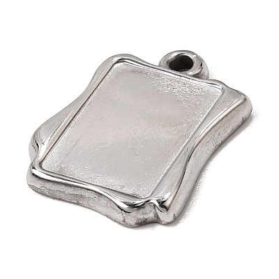304 Stainless Steel Pendant Cabochon Settings SA-CBA9B1E-01F-P-1