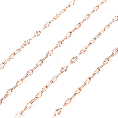 Ion Plating(IP) 304 Stainless Steel Textured Dapped Chains CHS-D004-02RG-1