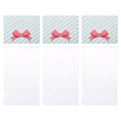 100Pcs Rectangle Polypropylene Cellophane Bags CDIS-TA0001-34F-1