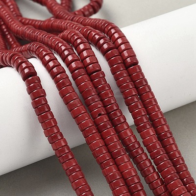 Dyed Natural Magnesite Beads Strands G-M448-F01-04-1