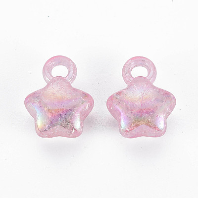 Transparent Crackle Acrylic Pendants LS-MACR-S373-63-L05-1