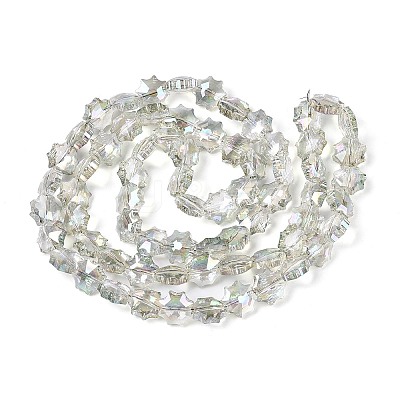 Electroplate Transparent Glass Beads EGLA-H112-04HP-02-1