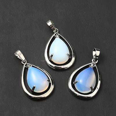 Natural & Synthetic Mixed Stone Pendants G-B033-04P-1