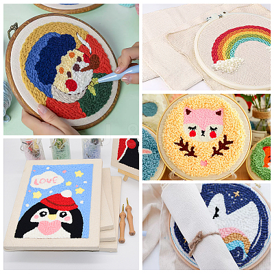 Linen Cloth for Punch Needle DIY-WH0032-43-1