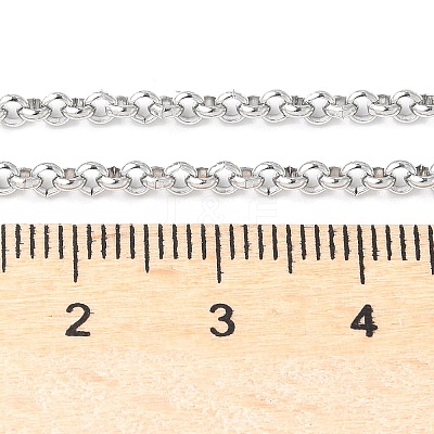 Tarnish Resistant 304 Stainless Steel Rolo Chain Necklaces NJEW-JN01228-03-1