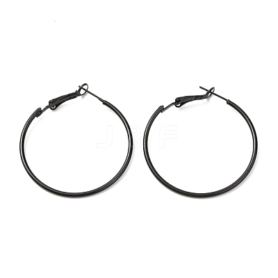 Baking Paint 201 Stainless Steel Hoop Earrings EJEW-P185-C02-01-1