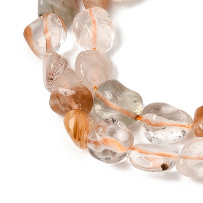 Natural Rainbow Rutilated Quartz Beads Strands GG-CBAC13F-A02-01-1
