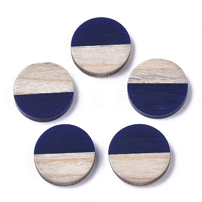 Resin & Wood Cabochons RESI-R425-05B-1