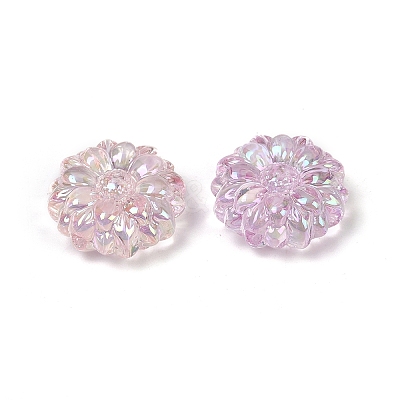 UV Plating Transparent Acrylic Beads MACR-L007-17-1