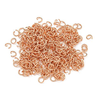 304 Stainless Steel Open Jump Rings STAS-O107-06RG-A-1