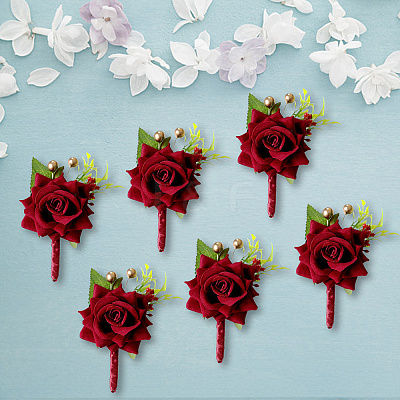 Silk Brooch LS-AJEW-WH0240-16-1