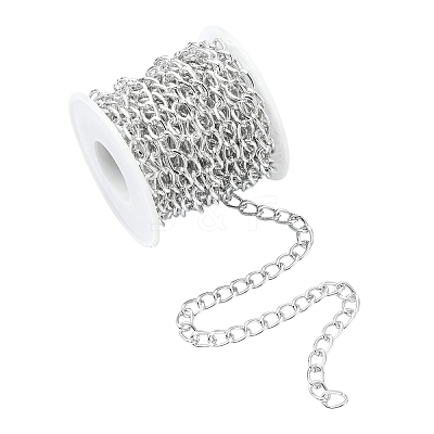 5M Aluminium Twisted Curb Chains CHA-YW0001-08S-1