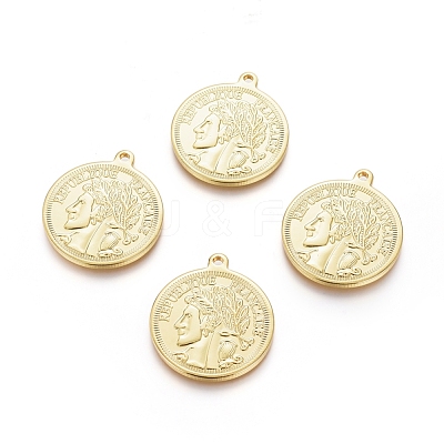 Brass Pendants KK-G389-07G-1