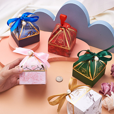 30 Sets 5 Colors Creative Portable Foldable Paper Box CON-MB0001-16-1