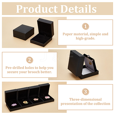 Paper Gift Box CON-WH0089-90B-1