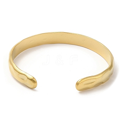 304 Stainless Steel Cuff Bangles BJEW-K267-03G-1