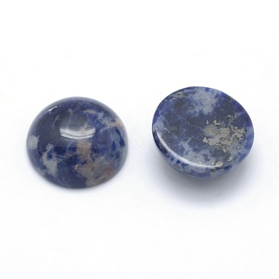 Natural Sodalite Cabochons G-P393-R45-12MM-1