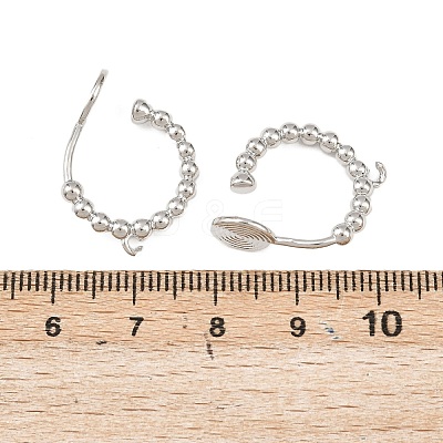 Brass Clip-on Earring Findings KK-F921-08A-P-1