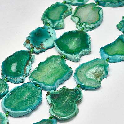 Natural Agate Beads Strands G-P319-19B-1