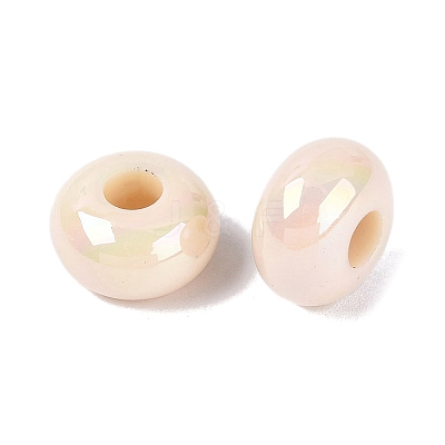 Opaque Acrylic European Beads OACR-E033-19M-1